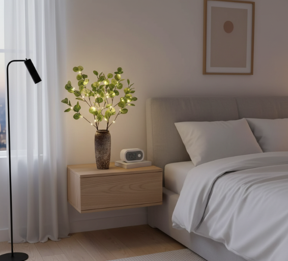 Elegant Orchid Branch String Lights with 120 Warm White LEDs for Enchanting Ambiance