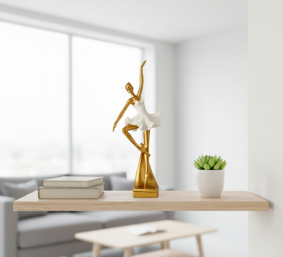 Whimsical Decorative Figure | Humorous Alien Design in Durable Resin | Unique Accent for Indoor & Outdoor Decor