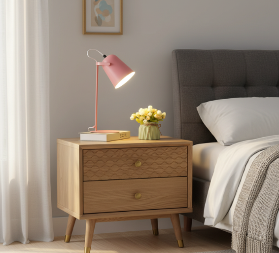 CandyTwist | Charming Adjustable Table Lamp for Bedside Reading