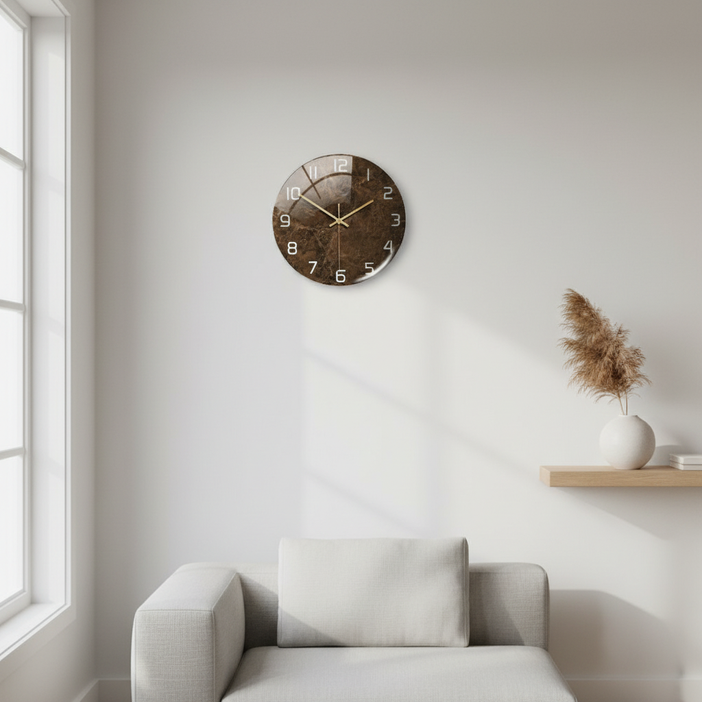 LuxClock | Modern Wall Clock Decor with Silent Movement | Elegant Design for Timeless Style