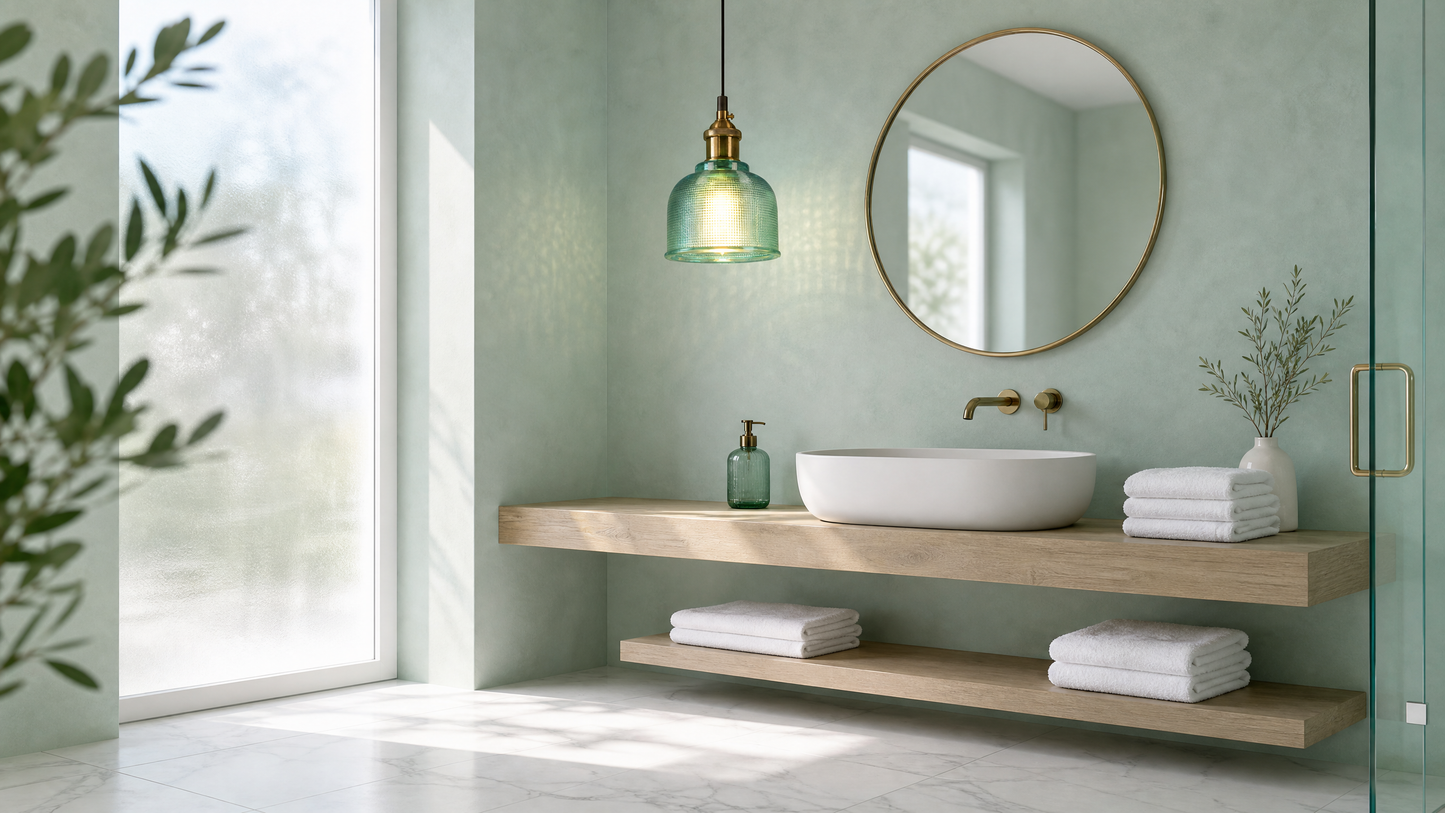 Vintage Charm | Glass Pendant Light with Adjustable Height | Elegant Kitchen Pendant Lighting for Stylish Illumination