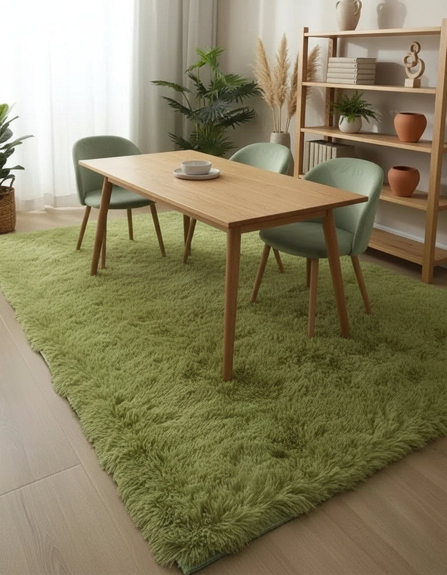 Plush Soft Indoor Rug with Non-Slip Base | Modern Wilton Design for Cozy Living Spaces