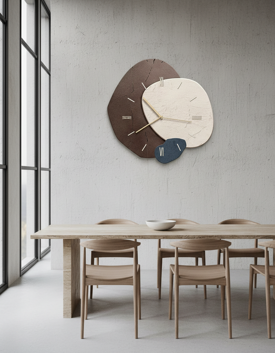 Elegant Wooden Wall Clock | Modern Design with Silent Mechanism | Stylish Wall Clock Decor for Tranquil Living Spaces