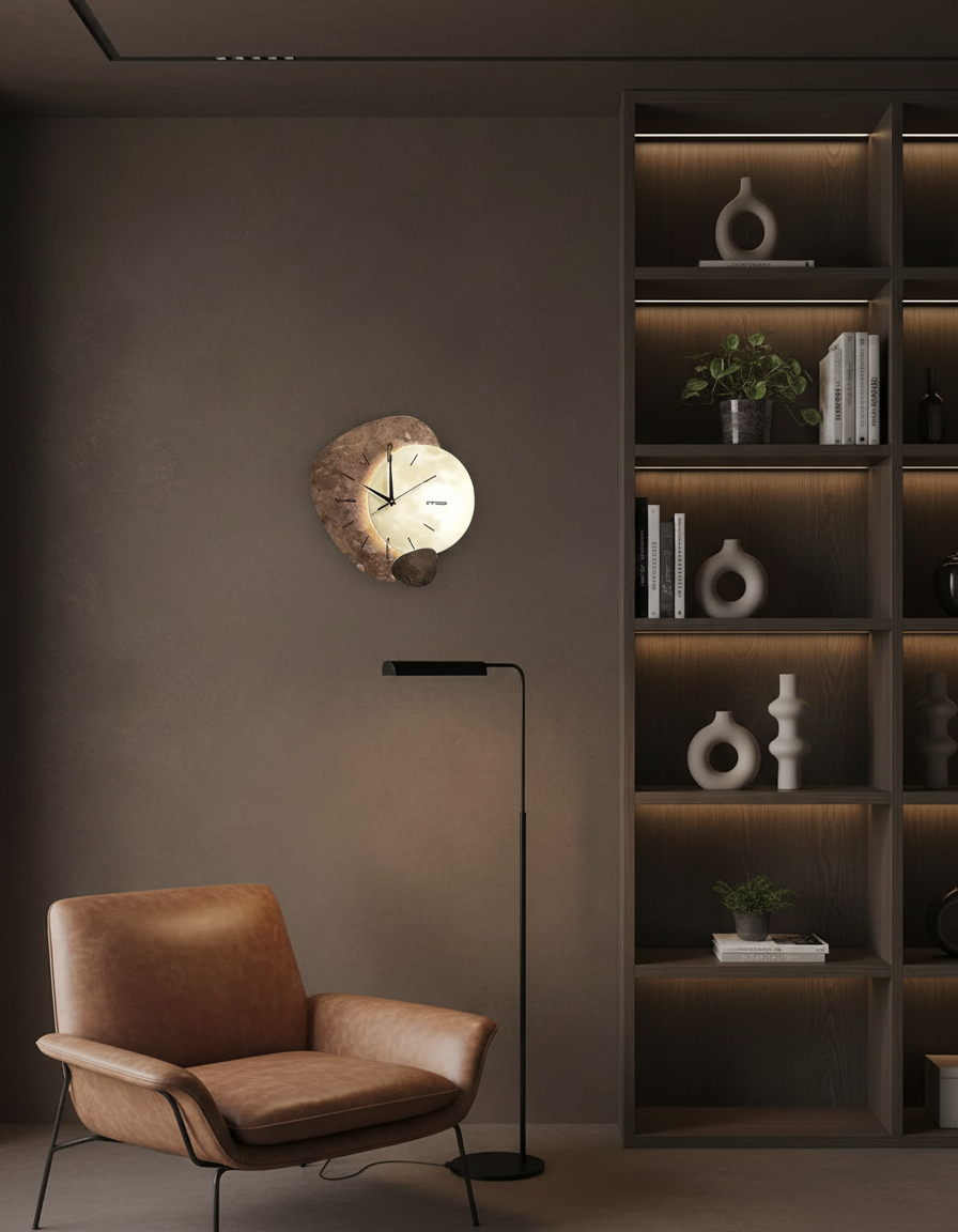 Elegant Wooden Wall Clock | Modern Design with Silent Mechanism | Stylish Wall Clock Decor for Tranquil Living Spaces