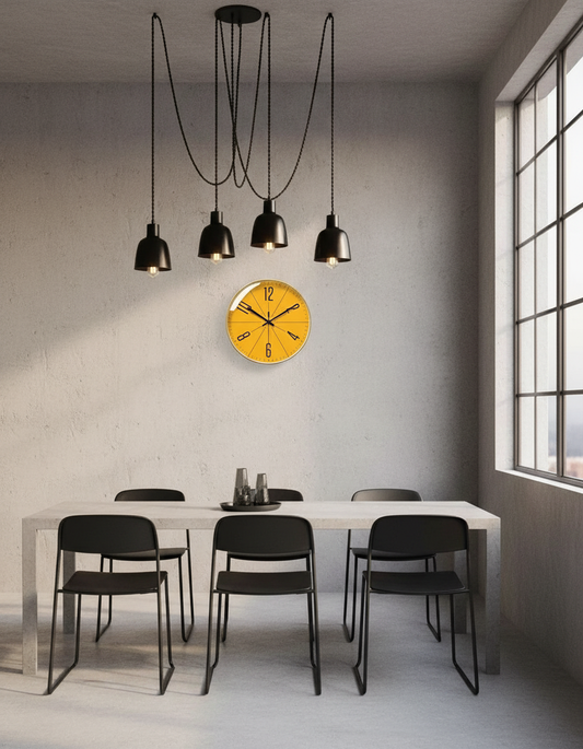 Nordic Elegance | Modern Wall Clock with Minimalist Design | Stylish Decor for Timeless Elegance