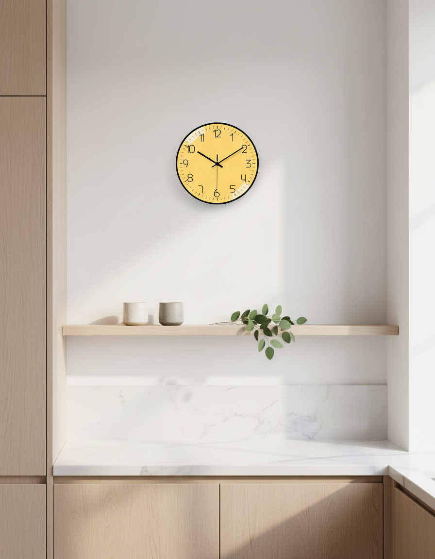 Eco Design | Modern Wall Clock with Elegant Style & Sustainable Materials | Unique Wall Clock Decor for Eco-Friendly Interiors
