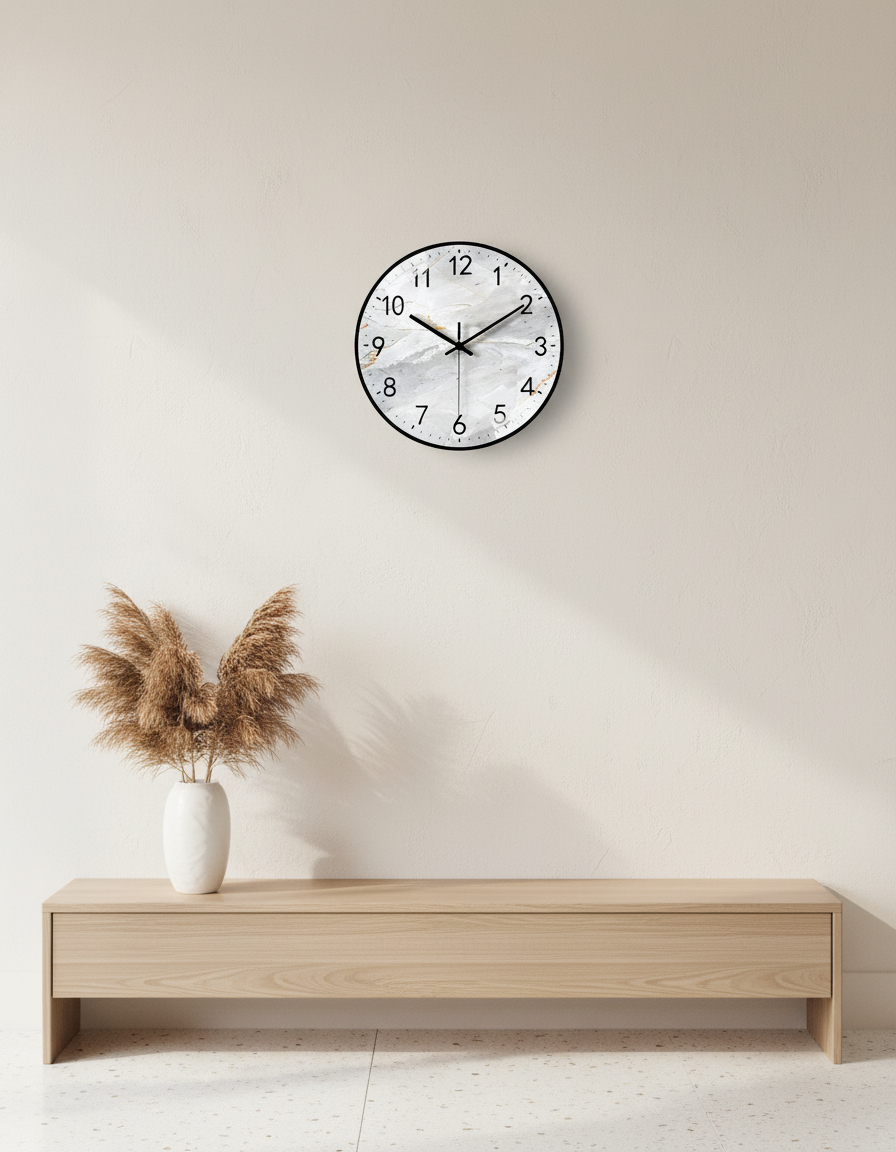 Eco Design | Modern Wall Clock with Elegant Style & Sustainable Materials | Unique Wall Clock Decor for Eco-Friendly Interiors