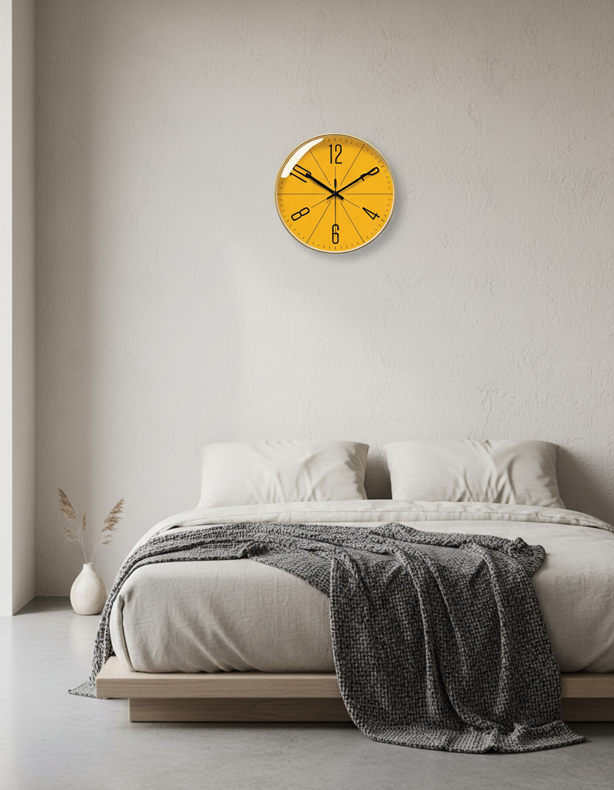 Nordic Elegance | Modern Wall Clock with Minimalist Design | Stylish Decor for Timeless Elegance