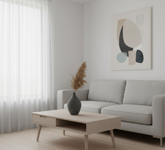 Ceramic Flower Vase with Nordic Design | Elegant Home Decor for Tranquil Spaces