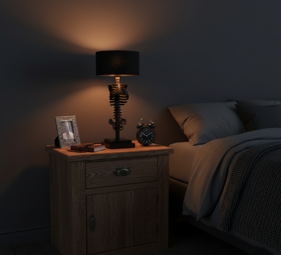 Unique Artistic Skeleton Table Lamp for Decorative Lighting