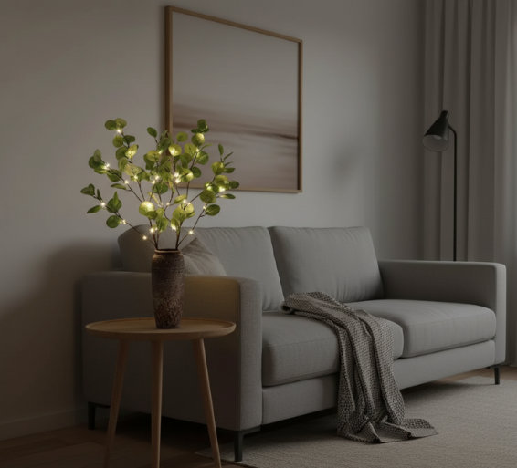 Elegant Orchid Branch String Lights with 120 Warm White LEDs for Enchanting Ambiance