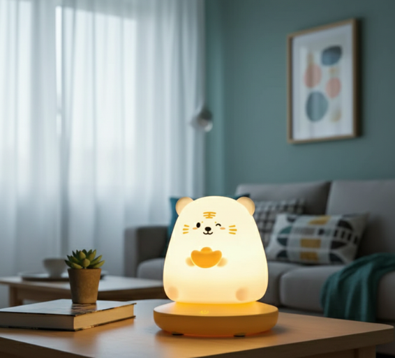 Charming Soft Glow Animal LED Night Light for Kids