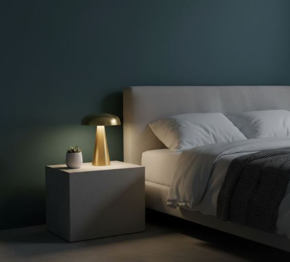 Mushroom Glow | Stylish Cordless Rechargeable Table Lamp for Indoor Use