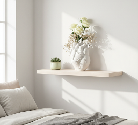 Heart-Shaped Ceramic Vase | Unique Home Decor with Durable Design | Perfect for Stylish Dry Plant Arrangements