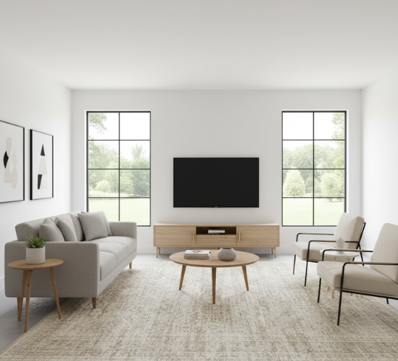 Vintage Washable Area Rug | 5X7 Soft Carpet with Non-Slip Backing | Stain Resistant Design for Living Room and Bedroom