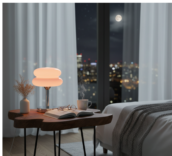 Charming Colorful Glass Bedside Table Lamp for Kids