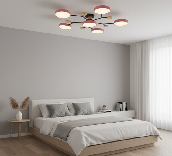 Modern Minimalist Flush Mount Ceiling Light with Variable Colors | Energy-Efficient LED Fixture for Stylish Living Spaces 4