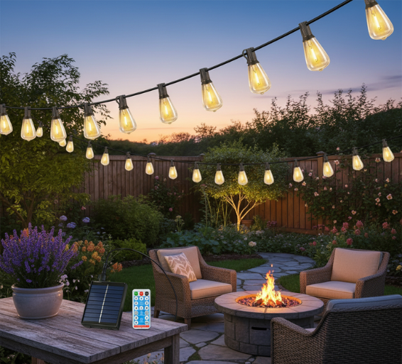 Outdoor String Lights | LED Festoon Lights with Shatterproof Design | Eco-Friendly Lighting for Year-Round Ambiance