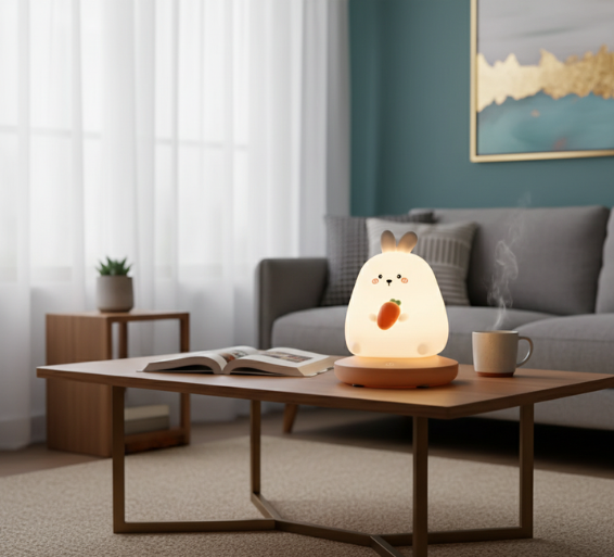 Charming Soft Glow Animal LED Night Light for Kids