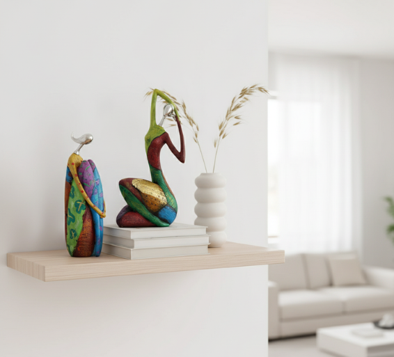 Exotic Afro-Africa | Female Figurine in Premium Resin with Intricate Details | Unique Artwork for Vibrant Home Decor