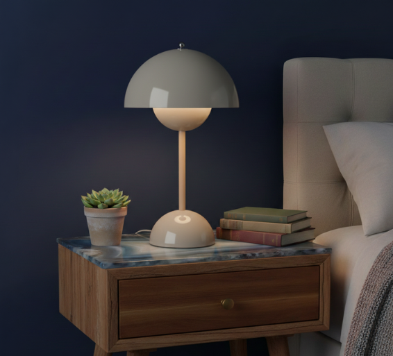 Modern Dimmable Stainless Steel Table Lamp for Cozy Ambiance