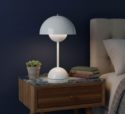 Modern Dimmable Stainless Steel Table Lamp for Cozy Ambiance