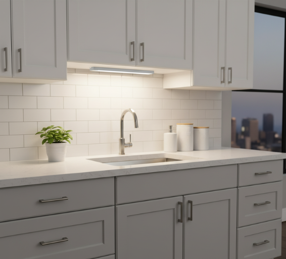 LED Under Cabinet Lighting | 24-Inch Adjustable CCT with Dimmable Feature | Efficient Illumination for Kitchens & Workspaces