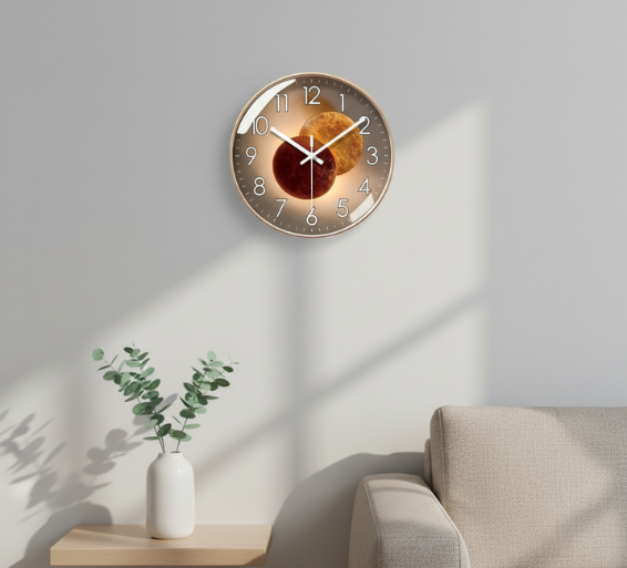 Timeless Elegance | Modern Wall Clock with Silent Movement | Stylish Wall Clock Decor for Peaceful Homes