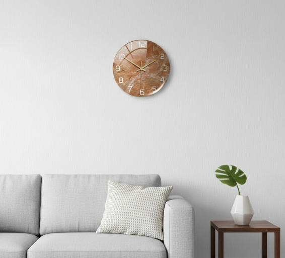 LuxClock | Modern Wall Clock Decor with Silent Movement | Elegant Design for Timeless Style