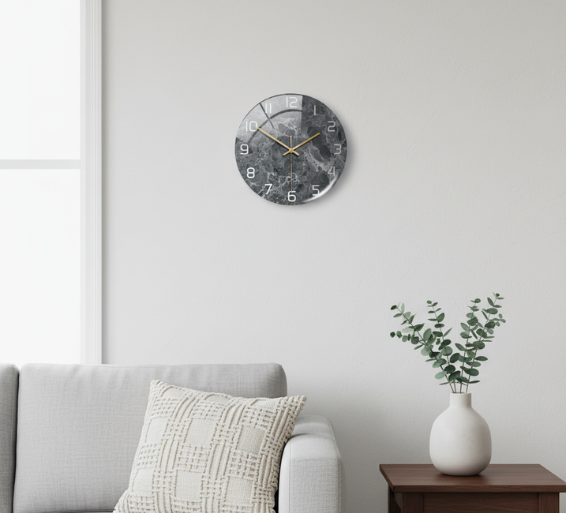 LuxClock | Modern Wall Clock Decor with Silent Movement | Elegant Design for Timeless Style