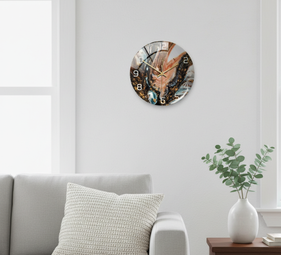 LuxClock | Modern Wall Clock Decor with Silent Movement | Elegant Design for Timeless Style