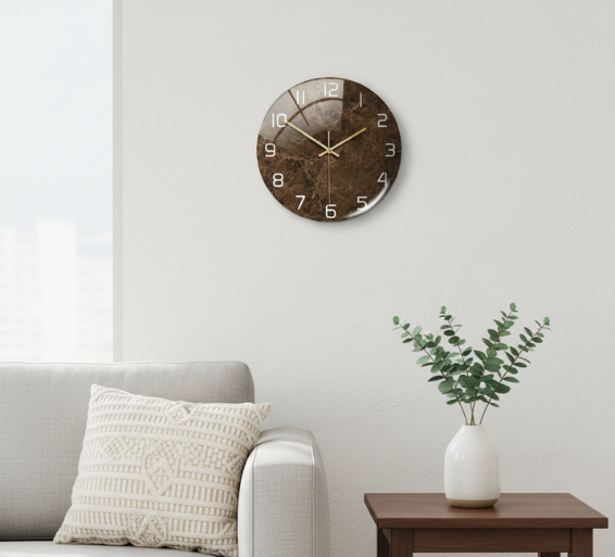 LuxClock | Modern Wall Clock Decor with Silent Movement | Elegant Design for Timeless Style