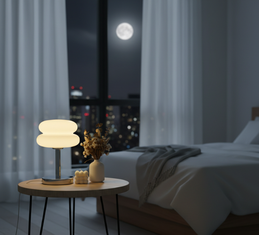 Charming Colorful Glass Bedside Table Lamp for Kids
