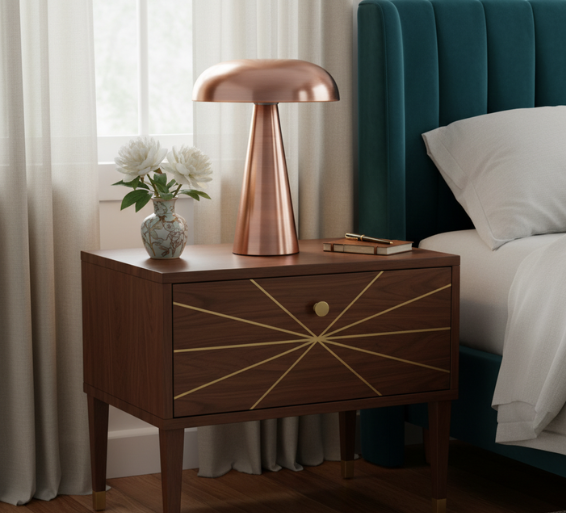 Mushroom Glow | Stylish Cordless Rechargeable Table Lamp for Indoor Use