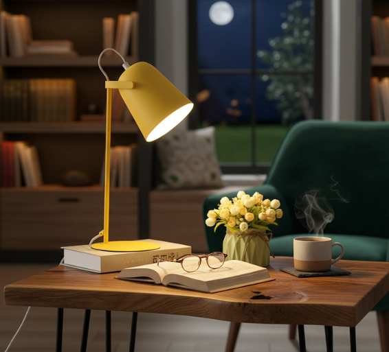 CandyTwist | Charming Adjustable Table Lamp for Bedside Reading