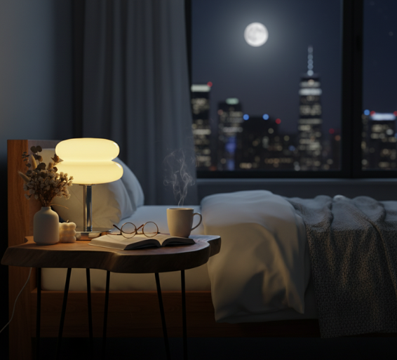 Charming Colorful Glass Bedside Table Lamp for Kids