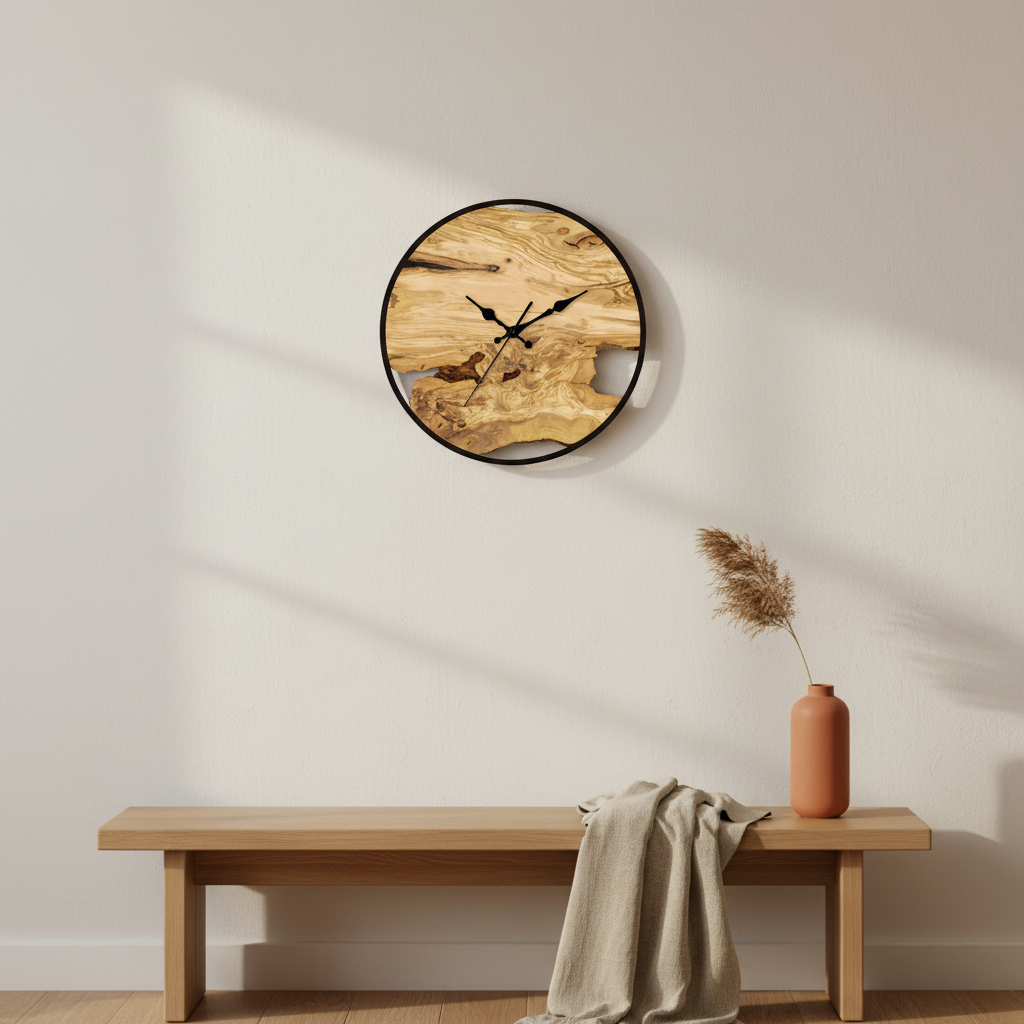 Modern Wall Clock Decor | Large 30cm Minimalist Design with Quartz Mechanism for Stylish Timekeeping