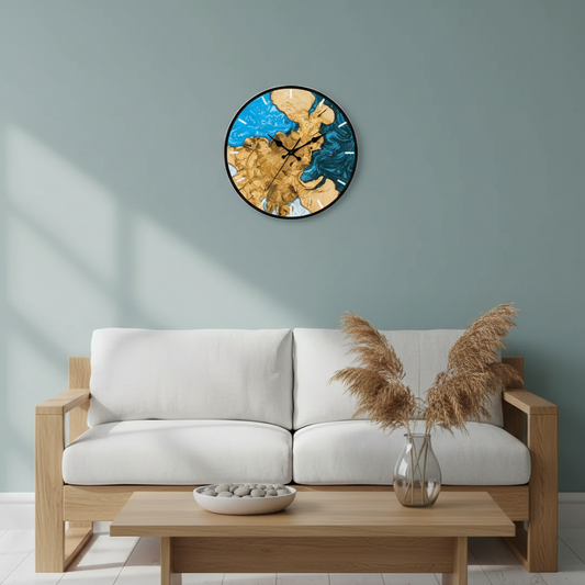 Modern Wall Clock Decor | Large 30cm Minimalist Design with Quartz Mechanism for Stylish Timekeeping