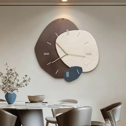 Elegant Wooden Wall Clock | Modern Design with Silent Mechanism | Stylish Wall Clock Decor for Tranquil Living Spaces