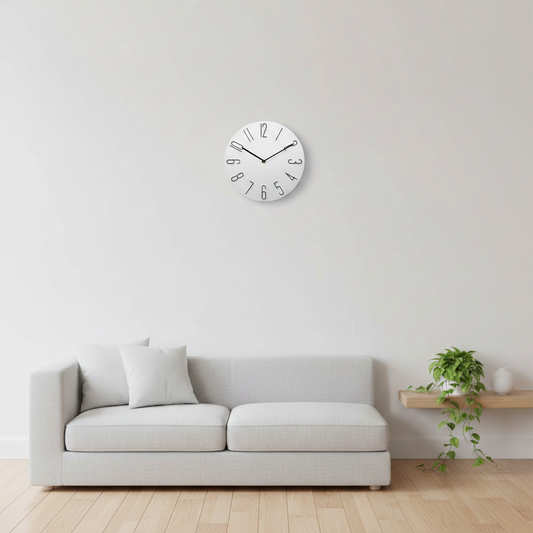 Timeless Elegance | Modern Wall Clock with Silent Mechanism | Minimalist Decor for Home and Office