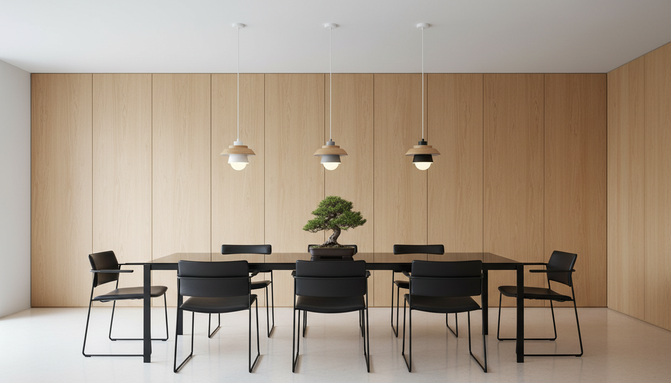 Nordic Nature | Black Pendant Light with Adjustable Height | Modern Design for Cozy Interiors