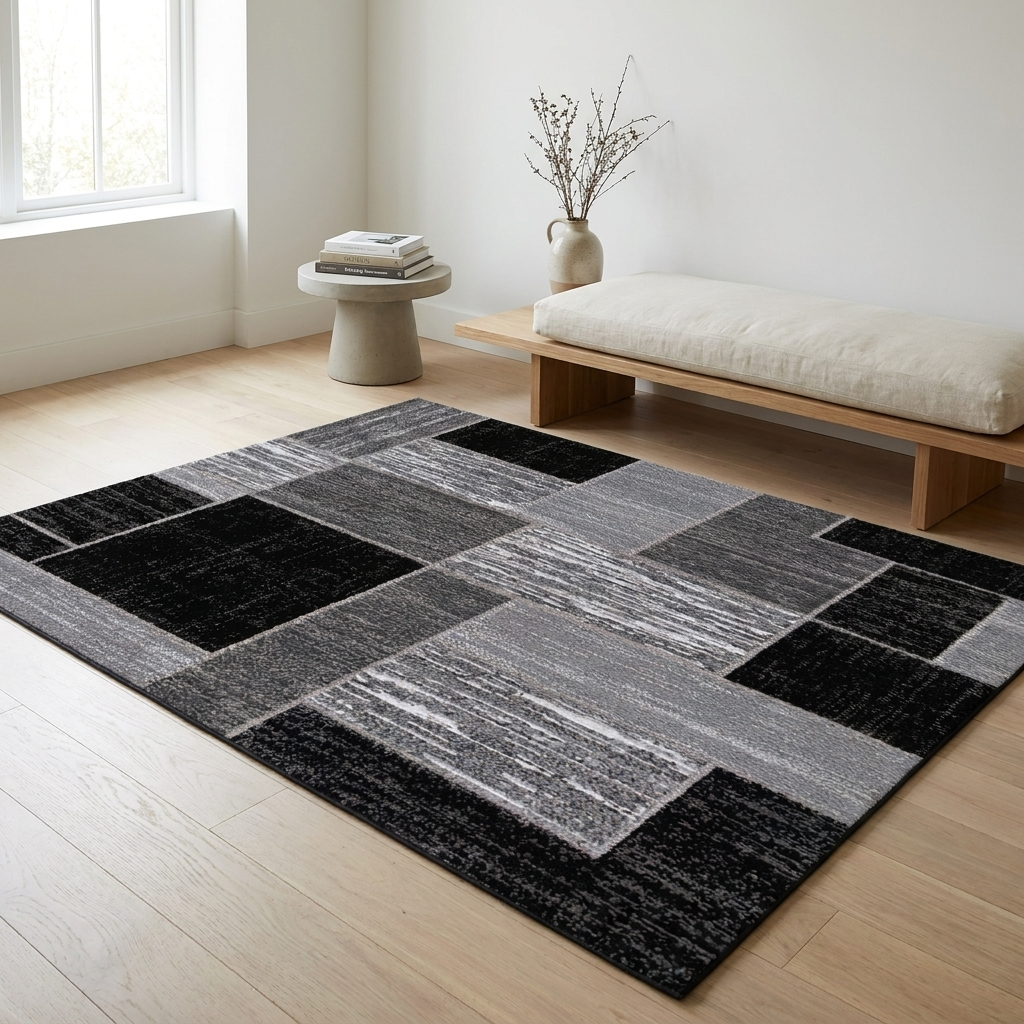 Coastal Grid Outdoor Rug
