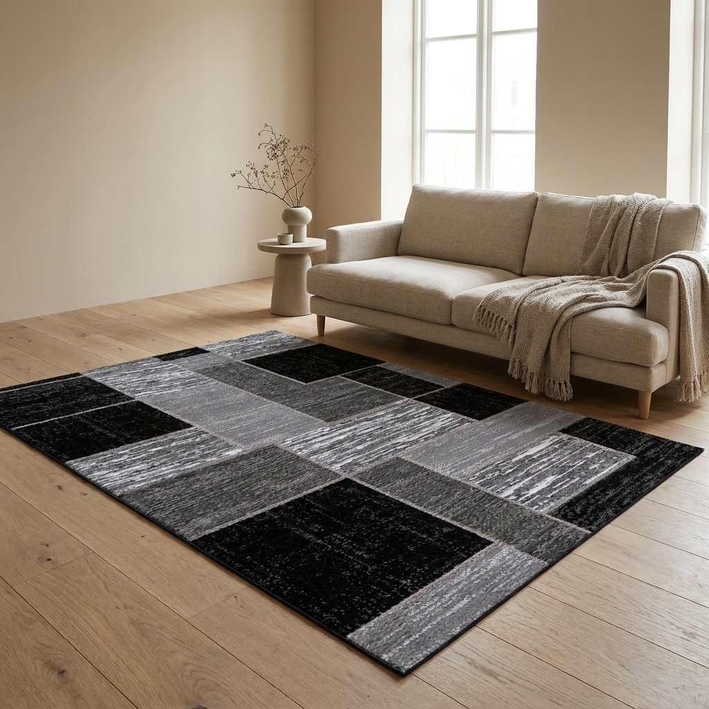 Coastal Grid Outdoor Rug