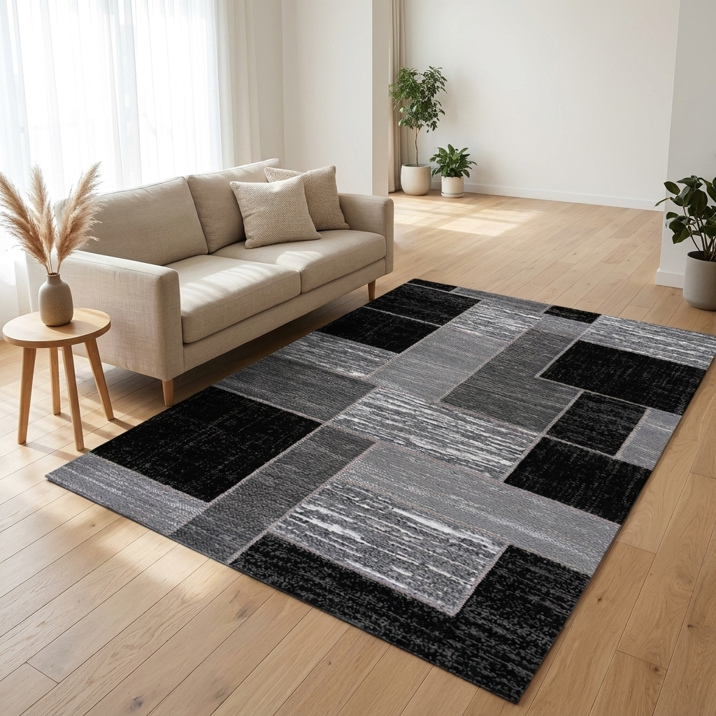Coastal Grid Outdoor Rug