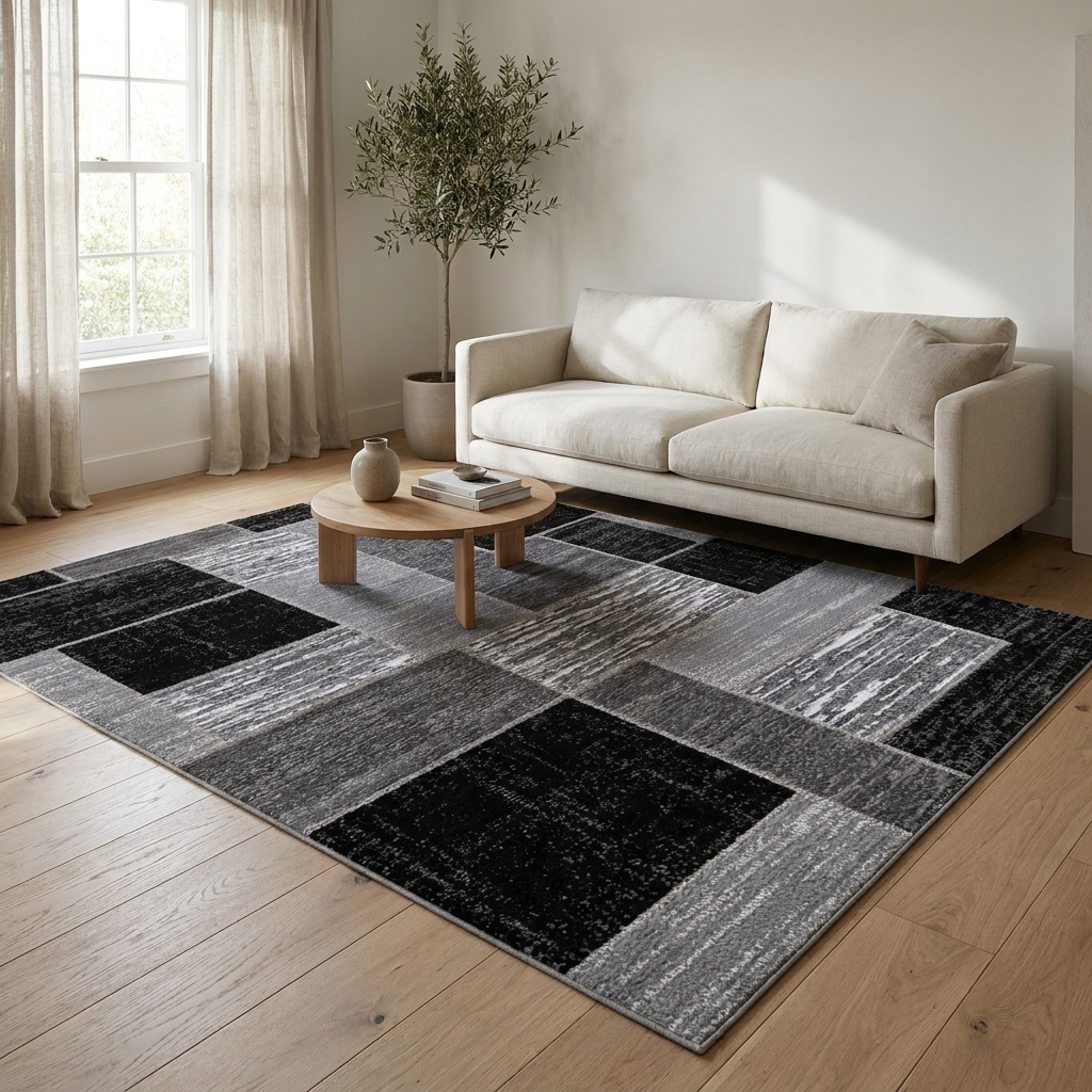 Coastal Grid Outdoor Rug