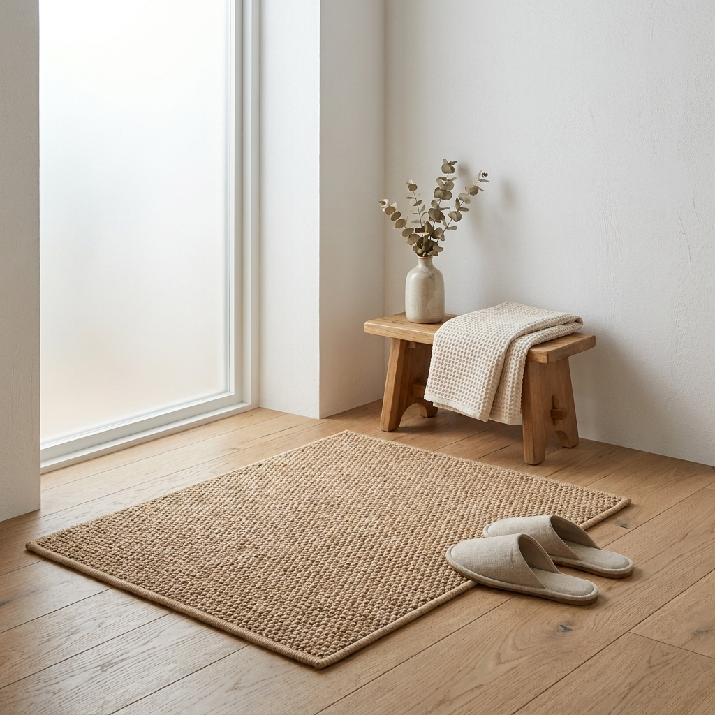 Elegant Faux Jute Doormat