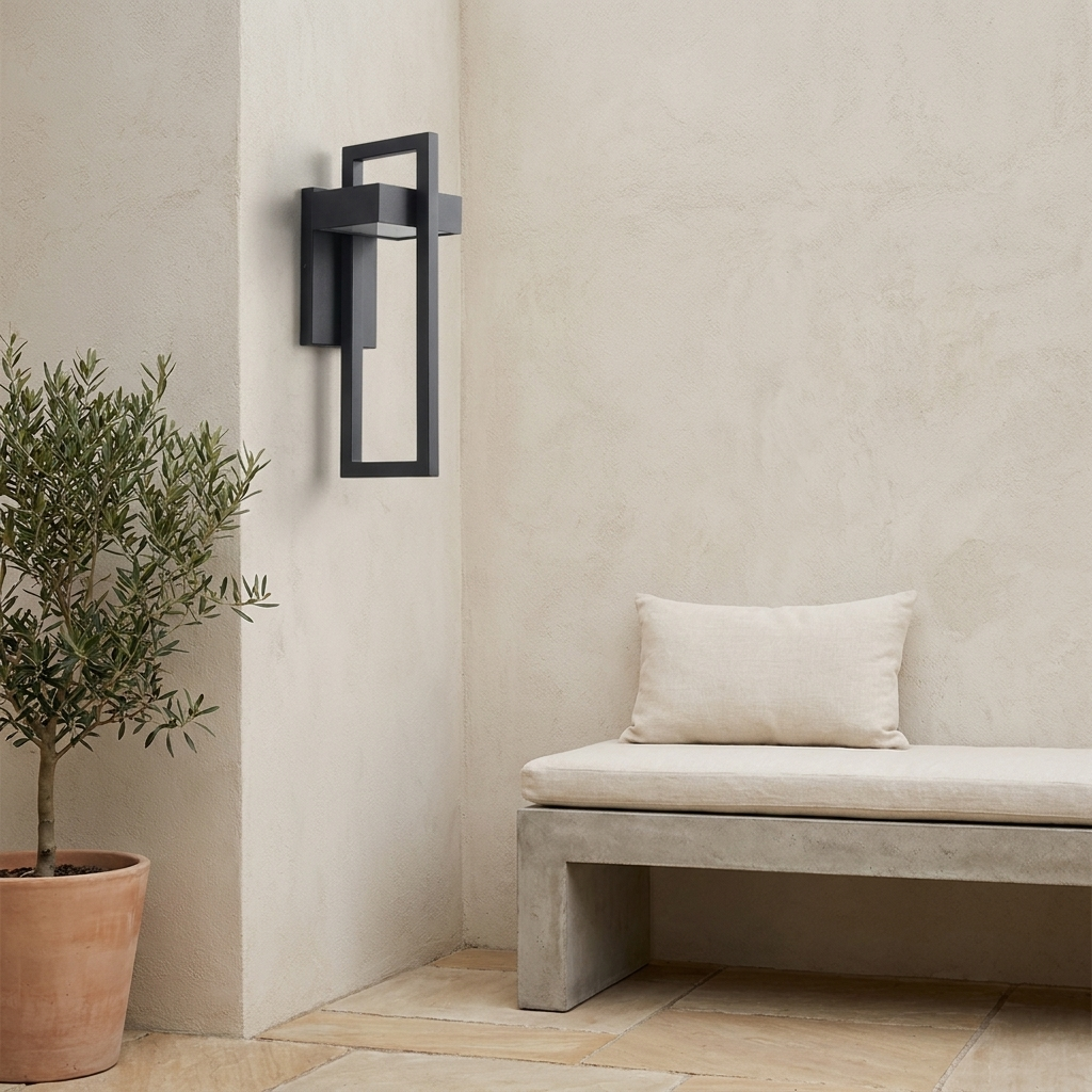 Geometric Outdoor Wall Light