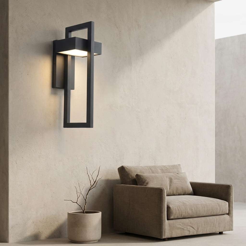 Geometric Outdoor Wall Light