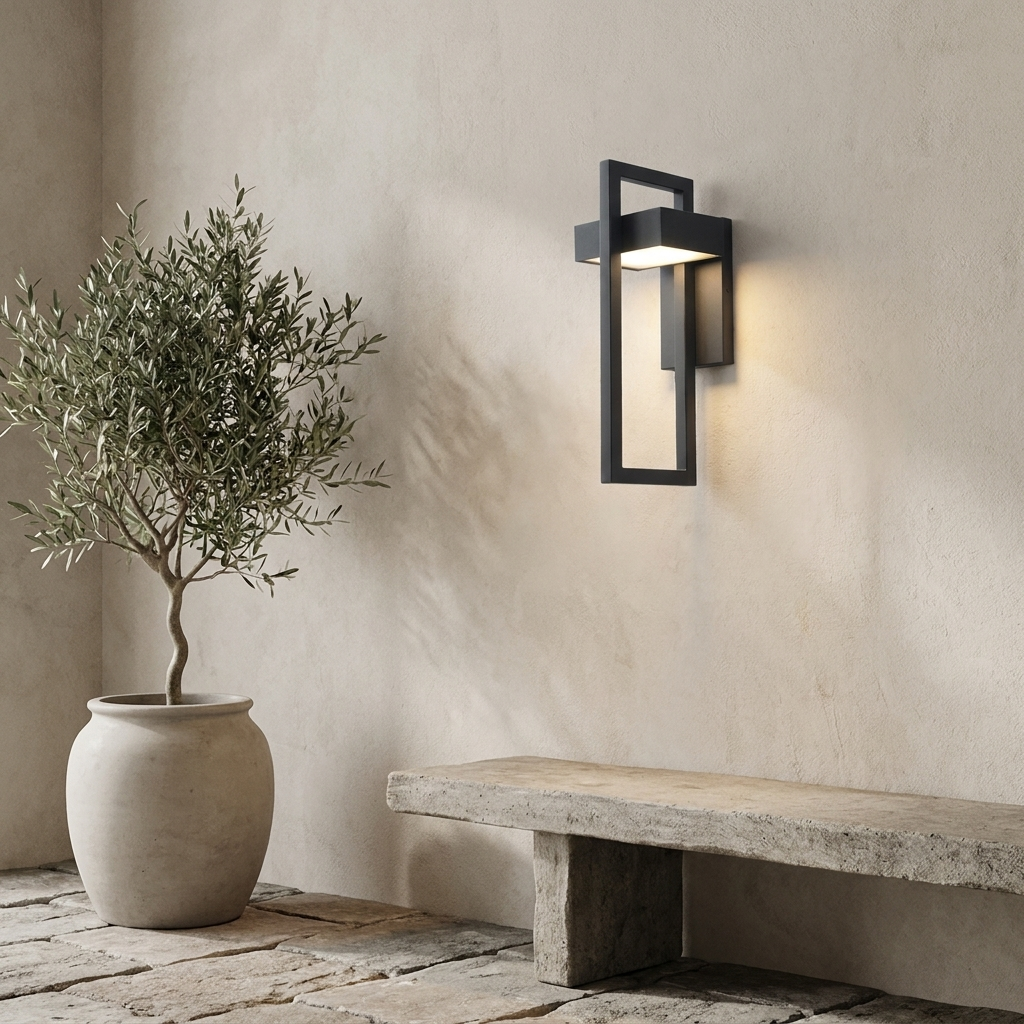 Geometric Outdoor Wall Light