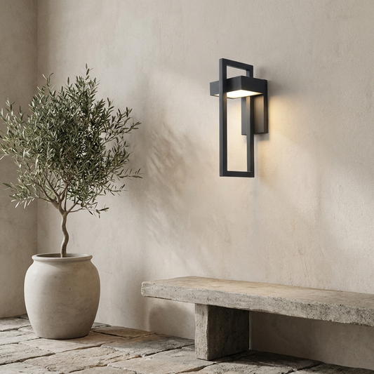 Geometric Outdoor Wall Light